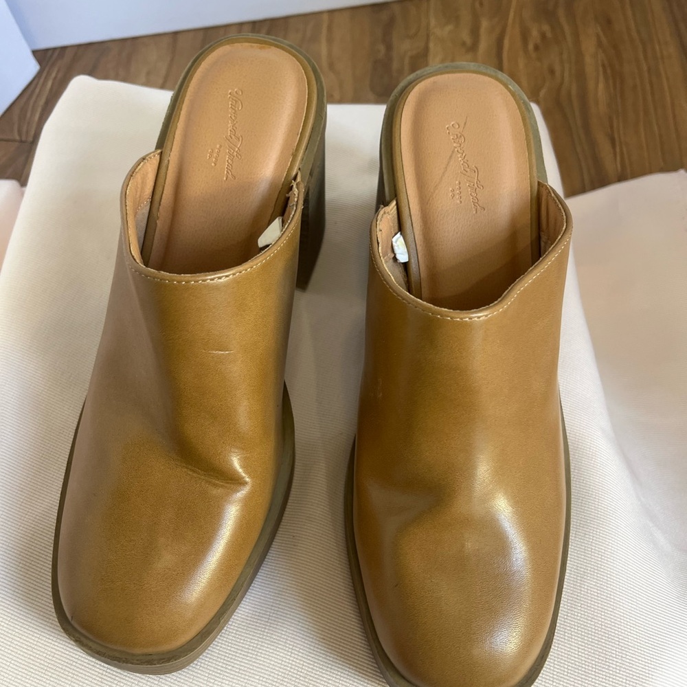 Universal Thread Brown Leather Mules - image 3